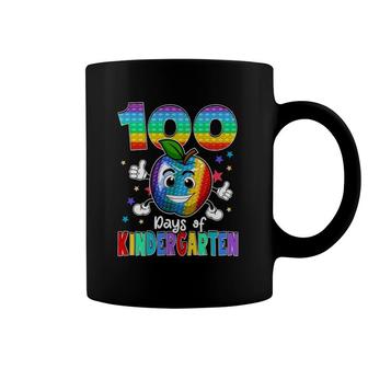 100 Days Of Kindergarten School Happy 100Th Day Pop Coffee Mug | Mazezy
