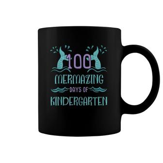 100 Days Of School For Girls Mermaid Kindergarten Gift Coffee Mug | Mazezy