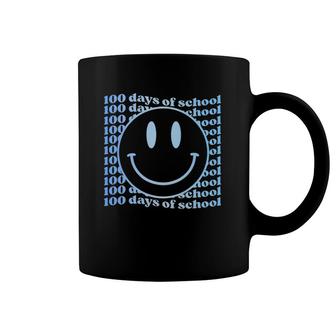 100 Days Of School Smile Face Happy 100Th Day Teacher Kids Coffee Mug | Mazezy