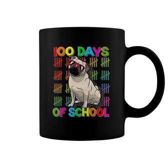 100 Days School Pug Dog Lovers 100Th Day Of School Boys Kids Coffee Mug | Mazezy