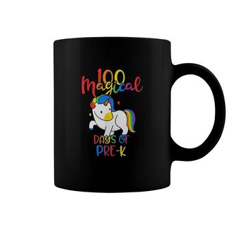 100 Magical Days Of PreK Unicorn Rainbow Gift Coffee Mug | Mazezy