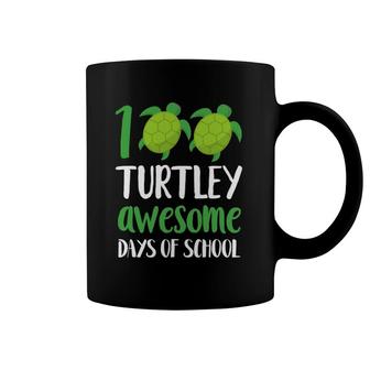 100 Turtley Awesome Days Cool Turtle 100Th Day Of School Coffee Mug | Mazezy