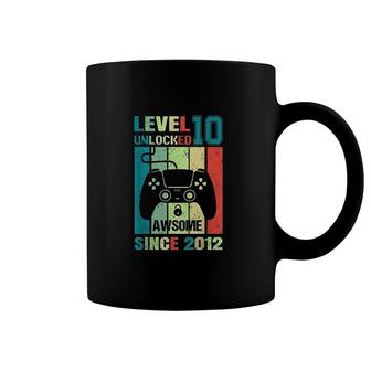 10th Birthday Gift Level 10 Unlocked Awesome 2012 Video Game Coffee Mug - Seseable