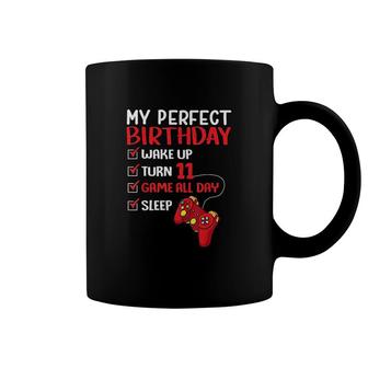 11th Perfect Birthday Gaming 11 Years Old Gamer Boys Coffee Mug - Seseable