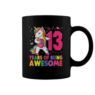 13 Years Old Unicorn Flossing 13Th Birthday Girl Unicorn Coffee Mug