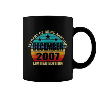 14 Years Of Being Awesome December 2007 14 Year Old Birthday Tee Coffee Mug | Mazezy