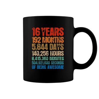 16 Years Old 16Th Birthday Vintage Retro 192 Months Coffee Mug | Mazezy