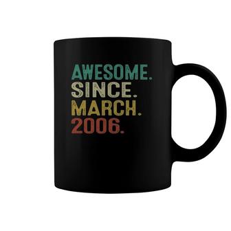 16 Years Old Awesome Since March 2006 Gifts 16Th Birthday Coffee Mug | Mazezy