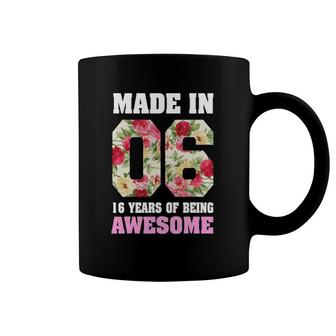 16 Years Old Girl For 16Th Birthday Gift Born In 2006 Ver2 Coffee Mug | Mazezy