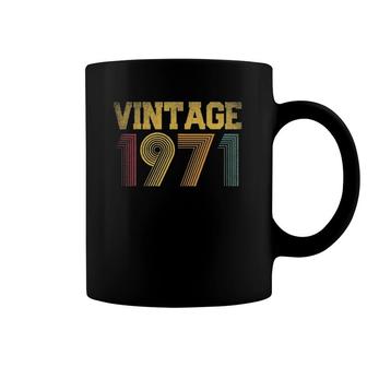1971 50Th Birthday Gift Vintage Retro Men Women 50 Years Old Coffee Mug | Mazezy