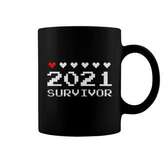 2021 Survivor Pixel Art 8Bit Gaming Coffee Mug | Mazezy
