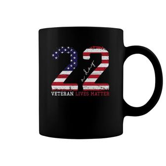 22 A Day Veteran Lives Matter Veterans Day Coffee Mug | Mazezy