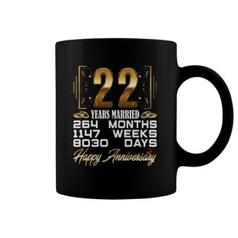 22 Years Married - Funny 22Nd Wedding Anniversary Coffee Mug | Mazezy