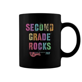 2Nd Grade Rocks Student Teacher Team Second Grader Rockstar Coffee Mug | Mazezy