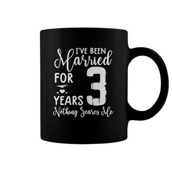 3 Years Married Funny Couple 3Rd Anniversary Tee Coffee Mug | Mazezy