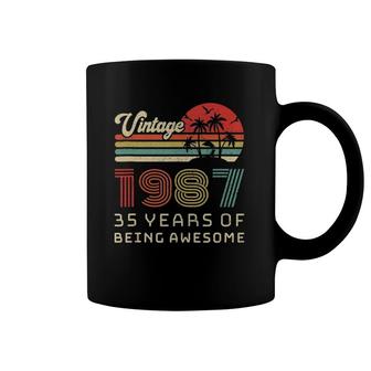 35 Years Old Birthday Vintage 1987 35 Birthday Tank Top Coffee Mug | Mazezy