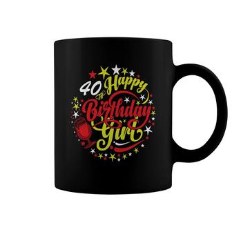 40 Happy Birthday Girl Bling 40Th Birthday Party Coffee Mug - Seseable