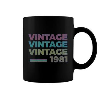 40th Birthday Gift Retro Birthday Vintage 1981 Coffee Mug - Thegiftio UK