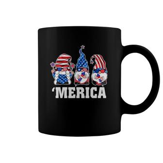 4Th Of July Gnomes Merica American Freedom Usa Flag Coffee Mug | Mazezy