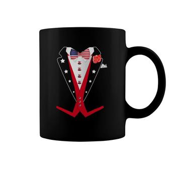 4Th Of July Tuxedoamerican Patriotic Suit Boy Mens Coffee Mug | Mazezy AU