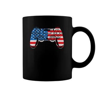 4Th Of July Video Gamer American Freedom Usa Flag Coffee Mug | Mazezy