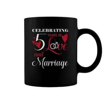 5 Years Of Love Marriage Husband Wife Wedding Anniversary Coffee Mug | Mazezy