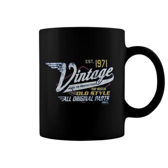 50th Birthday Gift Vintage 1971 Aged To Perfection Vintage Racing Coffee Mug - Thegiftio UK