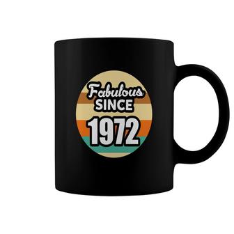 50Th Birthday Gift Vintage Fabulous Since 1972 Birthday Coffee Mug - Seseable