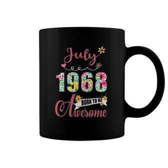 53Rd Birthday Floral Gift For Women Born In July 1968 Ver2 Coffee Mug | Mazezy