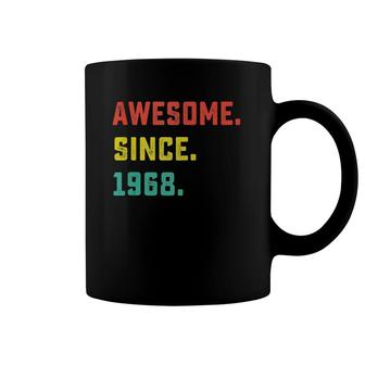 54Th Birthday Gift Vintage Awesome Since 1968 54 Years Old Coffee Mug | Mazezy