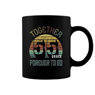 55Th Years Wedding Anniversary Gifts For Couples Matching 55 Gift Coffee Mug | Mazezy