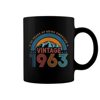 59 Years Old Retro 80S Style 59Th Birthday Born In 1963 Coffee Mug | Mazezy