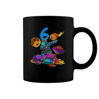 6 Years Old Birthday Boy Astronaut In Space 6Th Birthday Coffee Mug | Mazezy