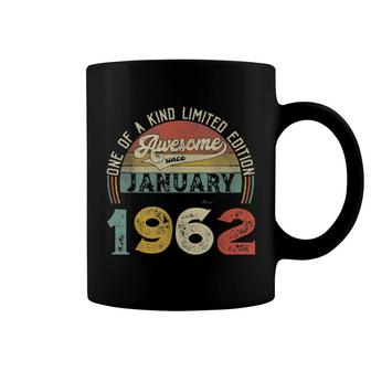 60Th Birthday Decorations January 1962 60 Yrs Old Coffee Mug | Mazezy