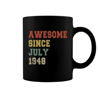 74Th Retro Birthday Vintage Awesome Since July 1948 Coffee Mug | Mazezy