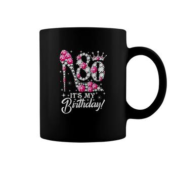 80 Years Old It Is My 80th Birthday Funny Pink Diamond Shoes Its My Birthday Coffee Mug - Seseable