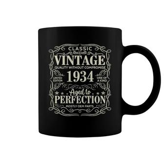 88Th Birthday Vintage Perfection Aged 1934 88 Yrs Old Coffee Mug | Mazezy
