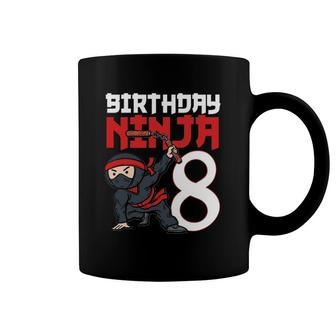 8Th Birthday Ninja I'm 8 Years Old Bday Party Best Boy Coffee Mug | Mazezy