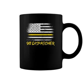 911 Dispatcher Appreciation Thin Yellow Line Coffee Mug | Mazezy