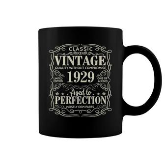 93Rd Birthday Vintage Perfection Aged 1929 93 Yrs Old Coffee Mug | Mazezy