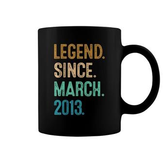 9Th Birthday Gift 9 Year Old Legend Since March 2013 Coffee Mug - Seseable