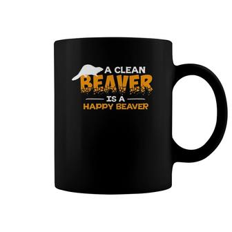 A Clean Beaver Is A Happy Beaver Shaved S Coffee Mug | Mazezy