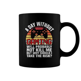A Day Without Gaming Boysns Gamer Video Games Coffee Mug | Mazezy