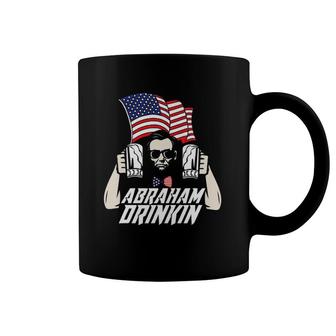 Abraham Drinkin Funny 4Th Of July American Flag Drink Coffee Mug | Mazezy DE