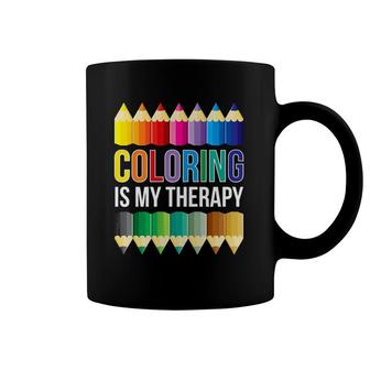 Adult Coloring Gift Idea Colouring Colored Pencils Coffee Mug | Mazezy