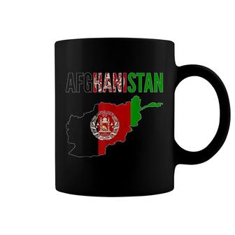 Afghan Gift Afghanistan Country Map Flag Coffee Mug | Mazezy