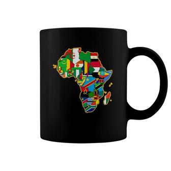 Africa Continent Flag Geography Coffee Mug | Mazezy