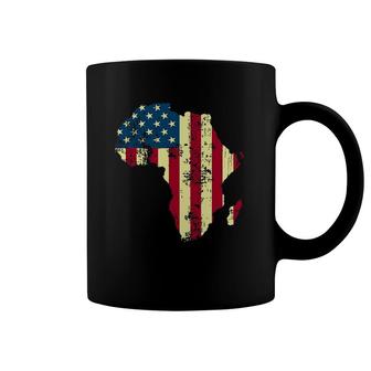 African American Usa Flag Patriotic 4Th Of July Juneteenth Coffee Mug | Mazezy AU