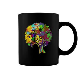 Afro American Women Melanin Queen African American Women Coffee Mug | Mazezy
