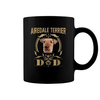Airedale Terrier Dad Funny - Father's Day Gift Tee Coffee Mug | Mazezy